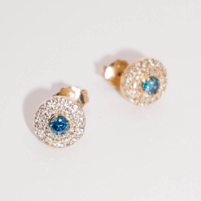ARETES DONUT BLUE DIAMOND