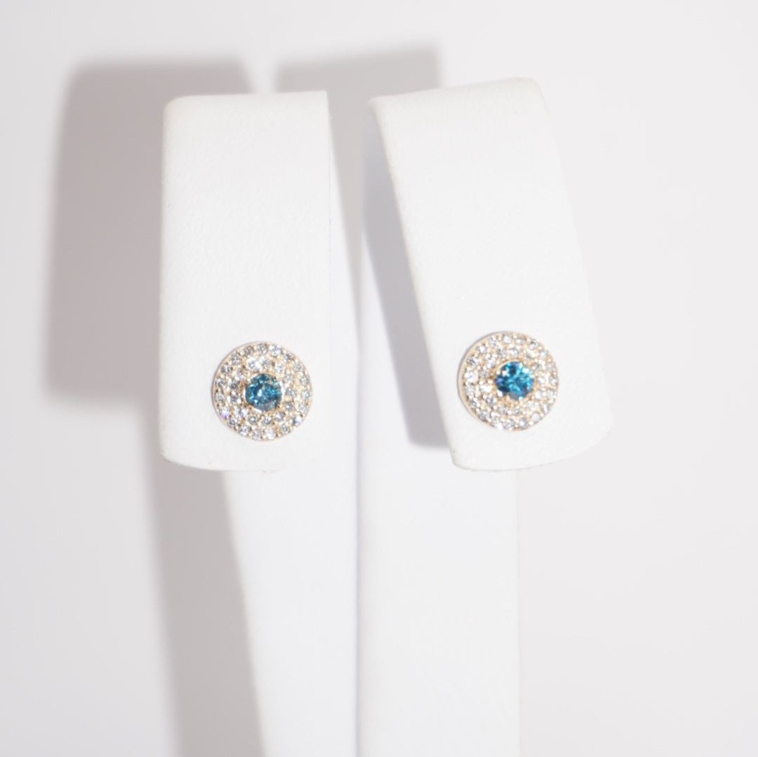 ARETES DONUT BLUE DIAMOND