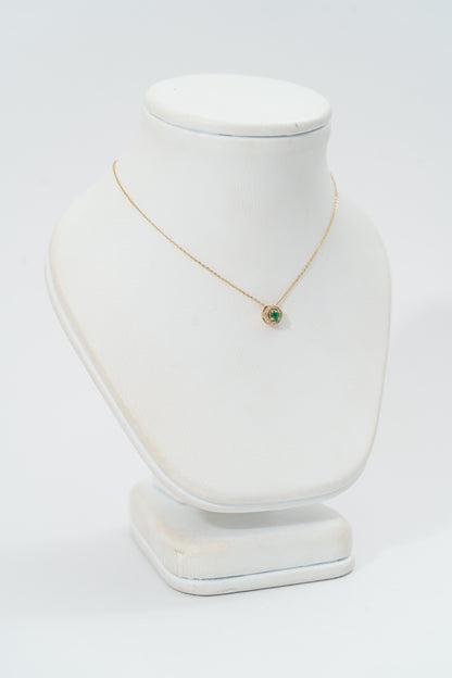 30. JUEGO HALO EN ESMERALDA Y DIAMANTES