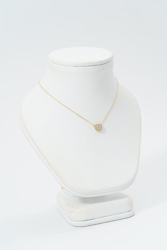 81. CADENA CORAZON DIAMANTES