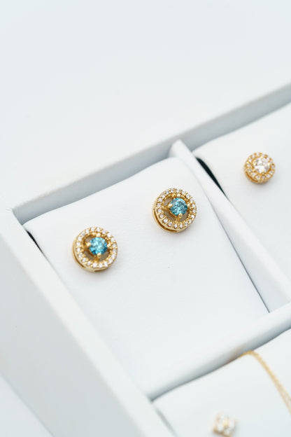 59. TOPOS HALO DIAMANTE AZUL