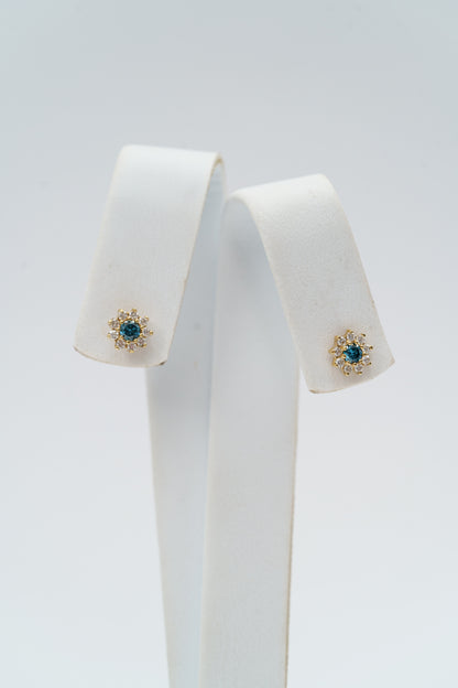 60. TOPOS FLOR DIAMANTE AZUL